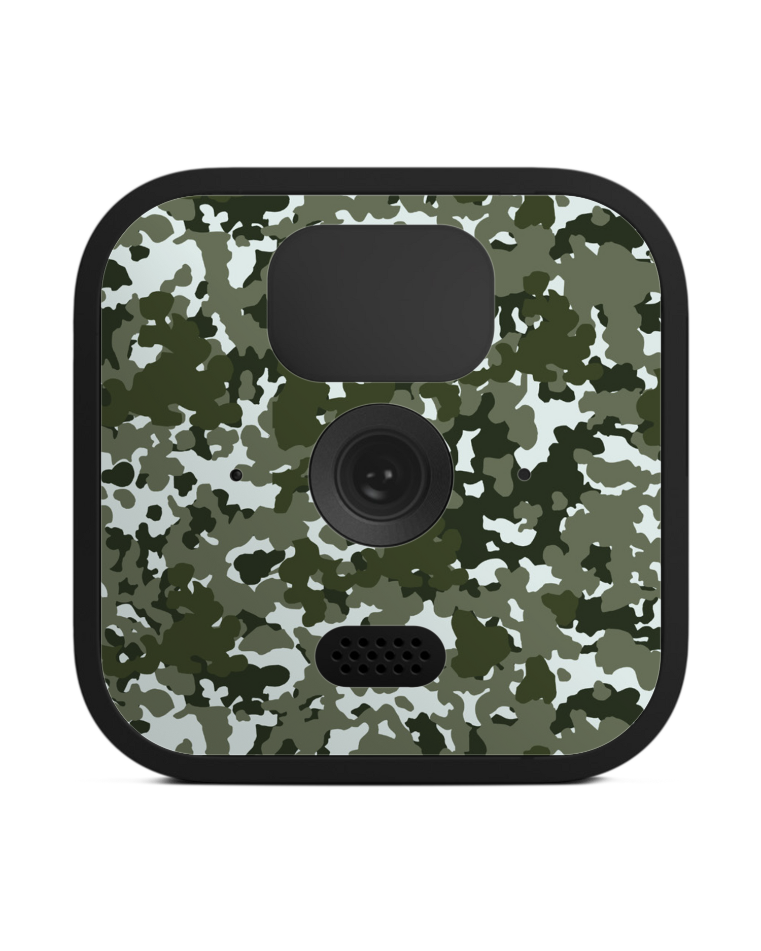 Speckled Green Camo Camera Skin Blink Outdoor (2020): Front View