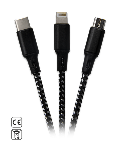 Long 3-in-1 Charging Cable