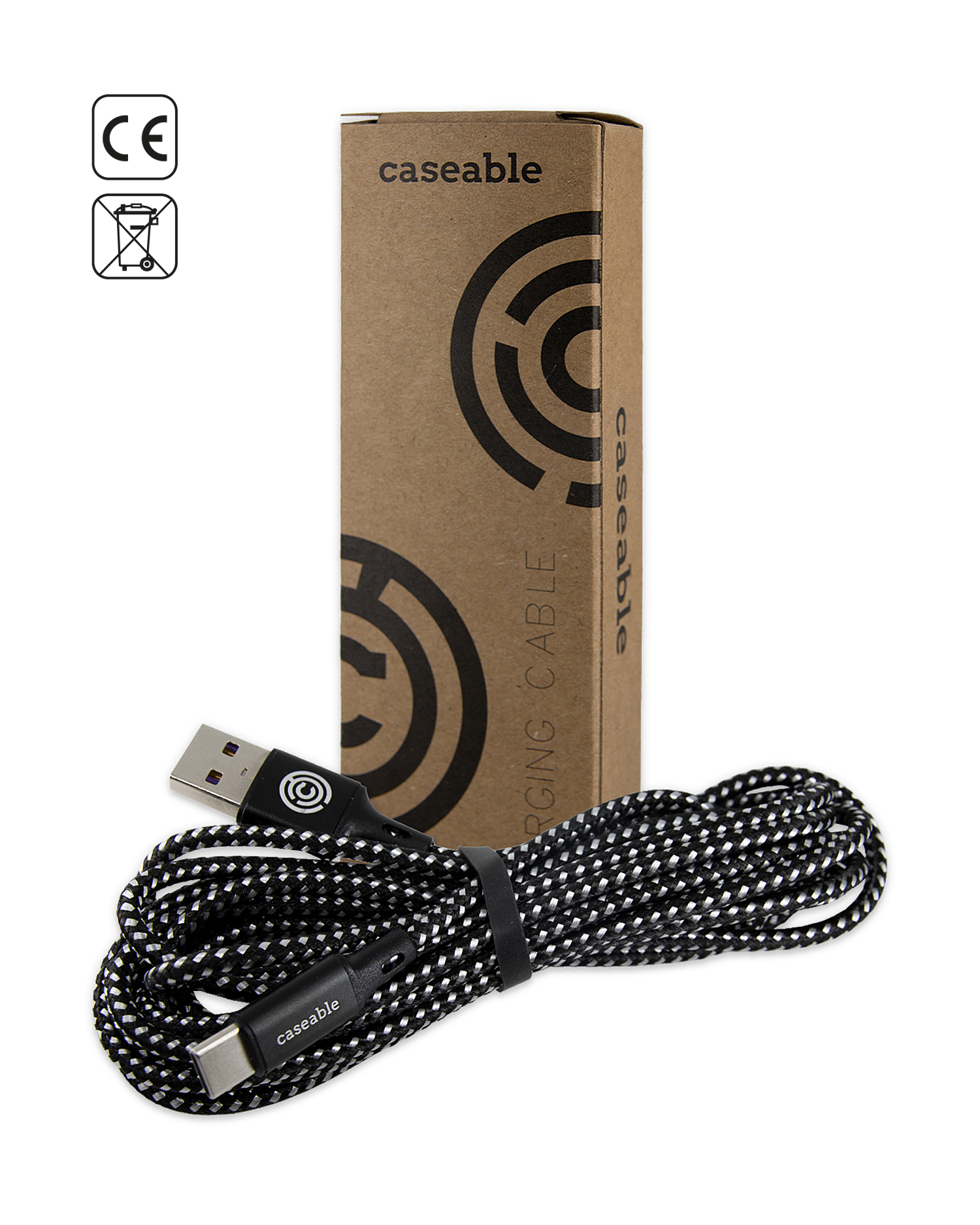 Extra-long USB-C Charging Cable with Packaging