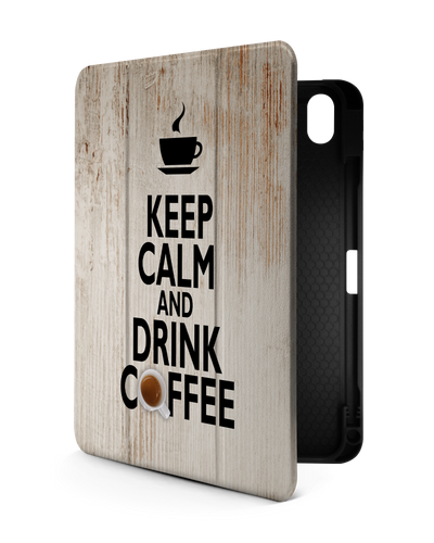 Drink Coffee iPad Case with Pencil Holder for Apple iPad (10th Generation)