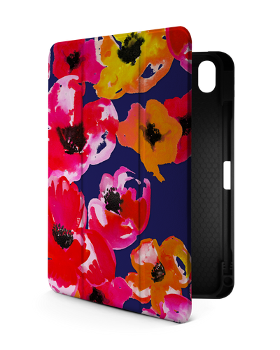 Painted Poppies iPad Case with Pencil Holder for Apple iPad (10th Generation)