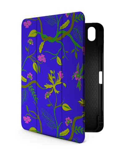Ultra Violet Floral iPad Case with Pencil Holder for Apple iPad (10th Generation)
