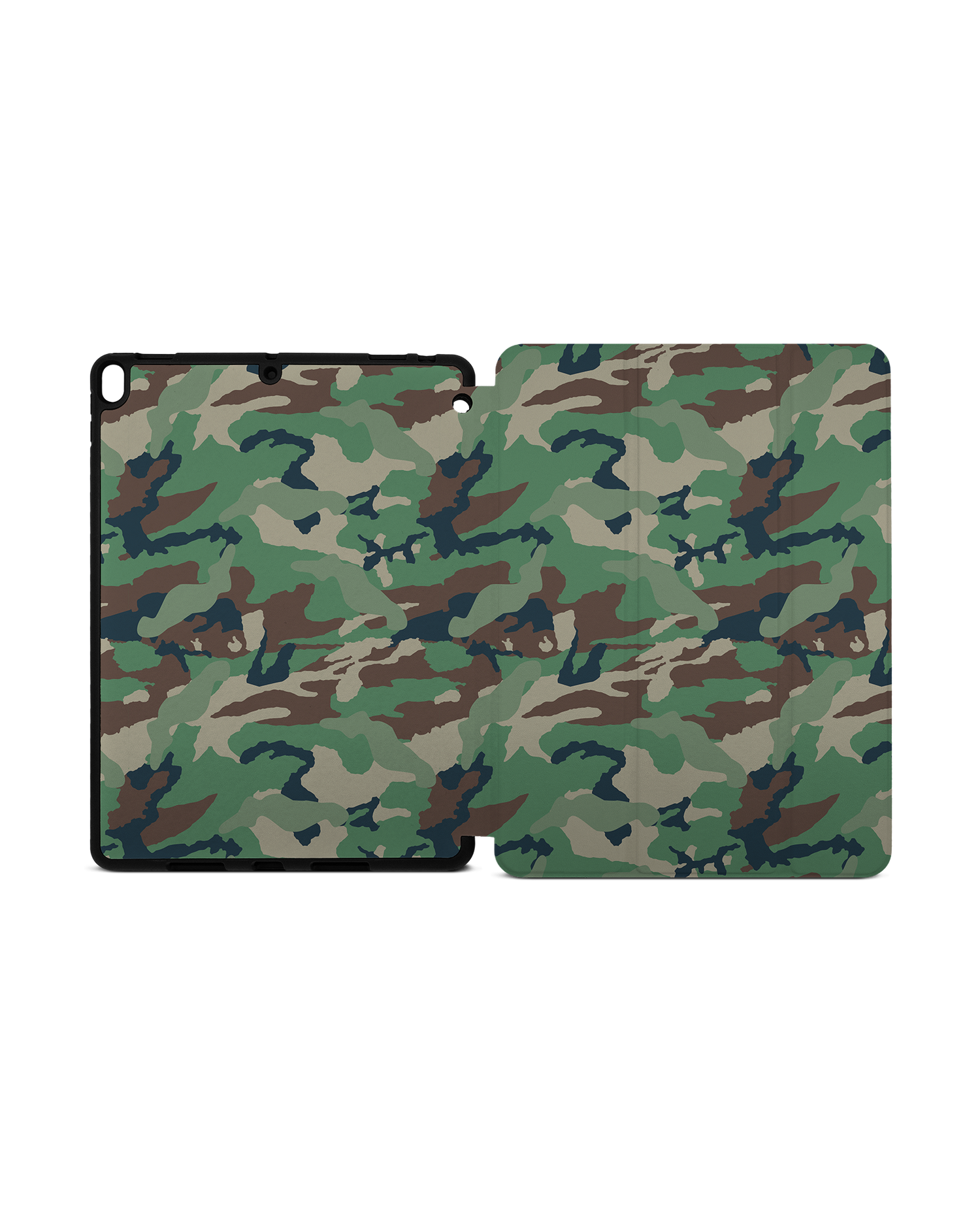 Green and Brown Camo iPad Case with Pencil Holder Apple iPad Pro 10.5