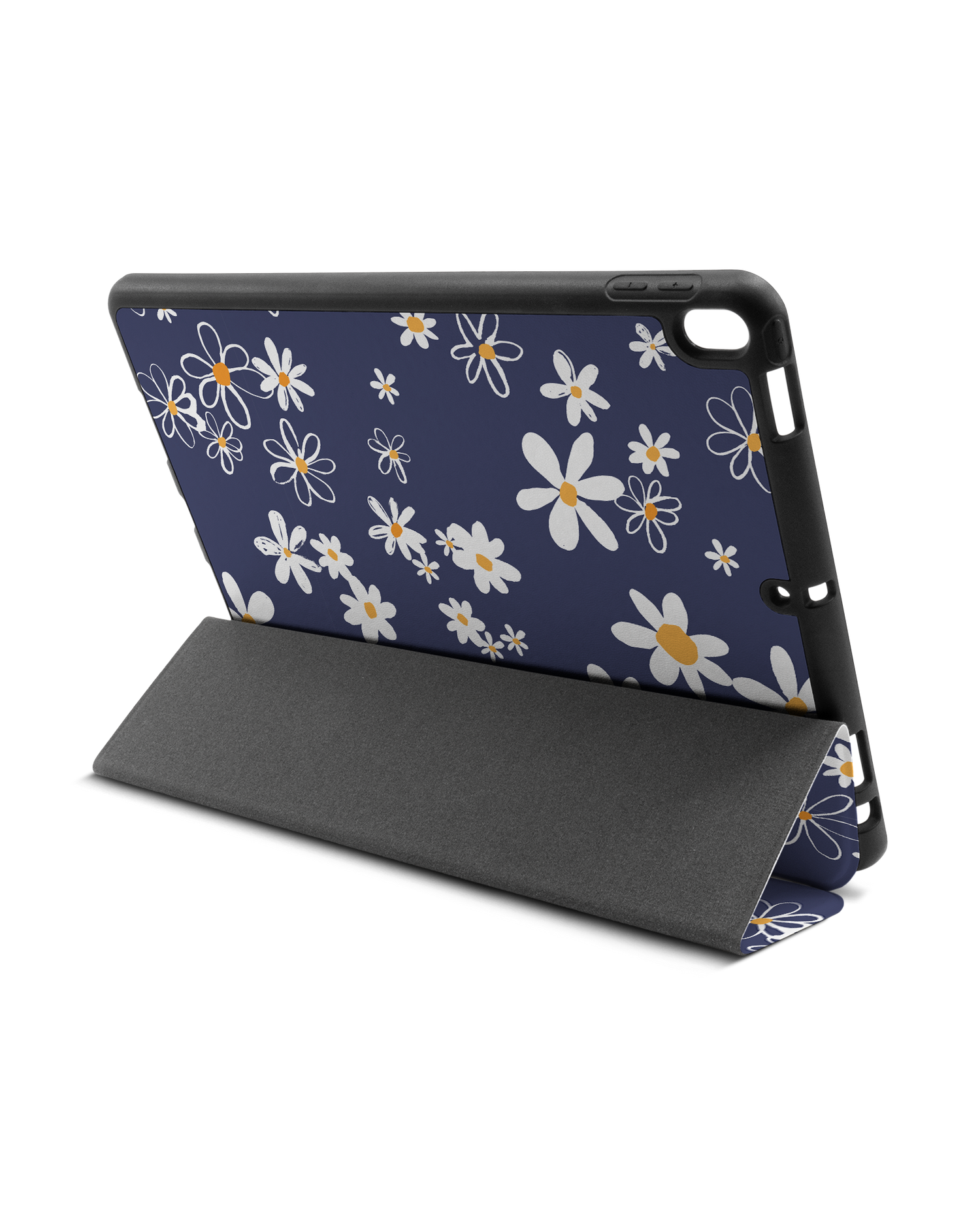 Navy Daisies iPad Case with Pencil Holder Apple iPad Pro 10.5