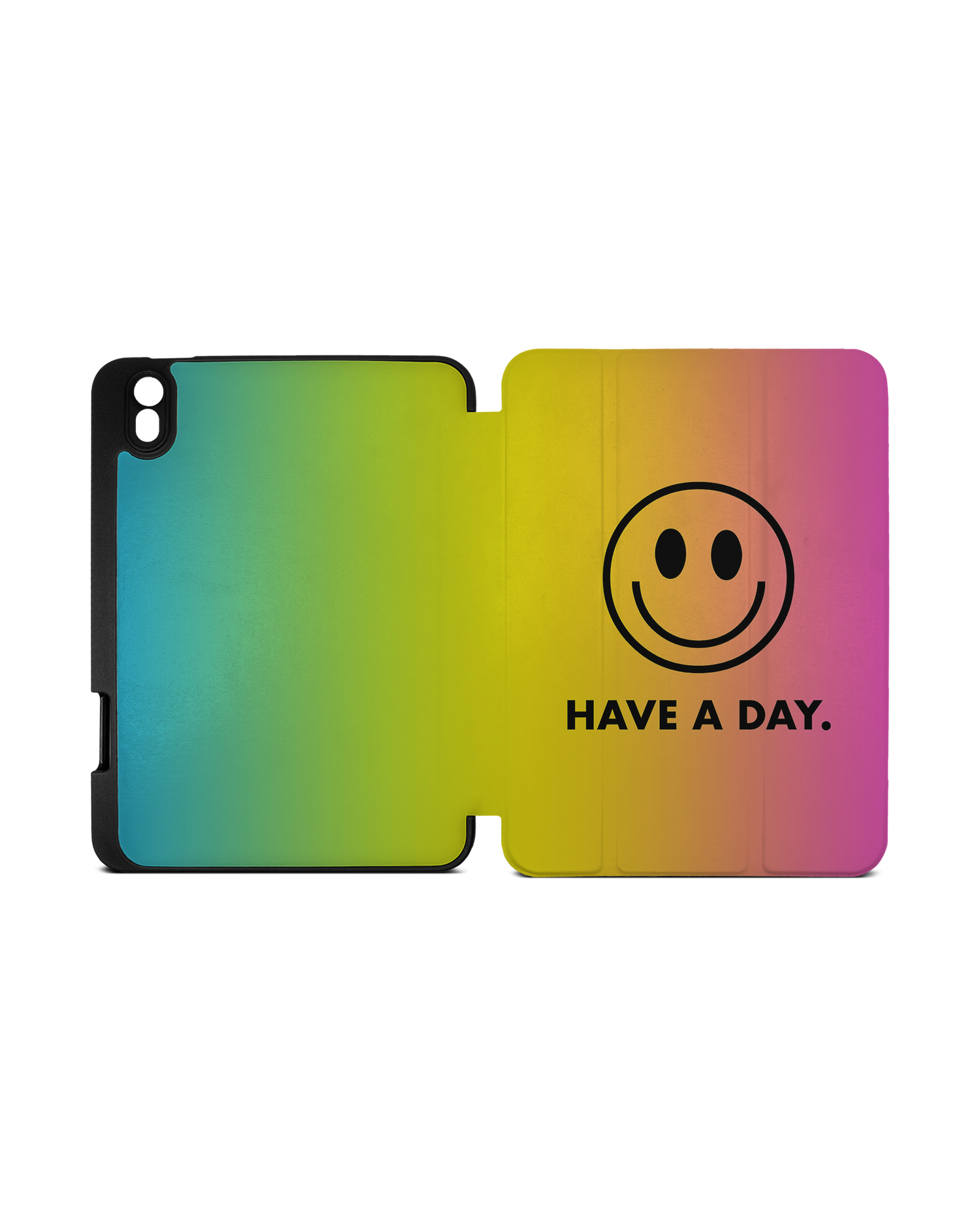 Have A Day iPad Case with Pencil Holder Apple iPad mini 6 (2021): Opened exterior view