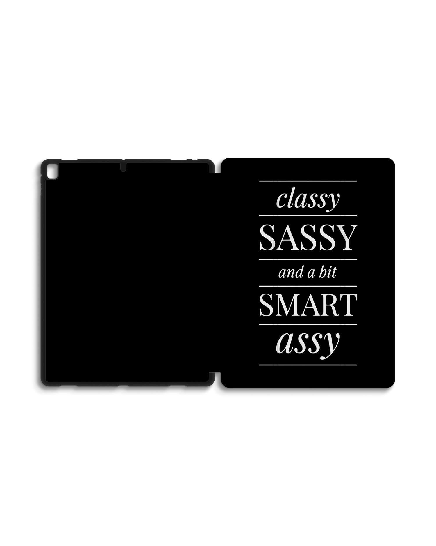 Classy Sassy iPad Case with Pencil Holder for Apple iPad Pro 2 12.9