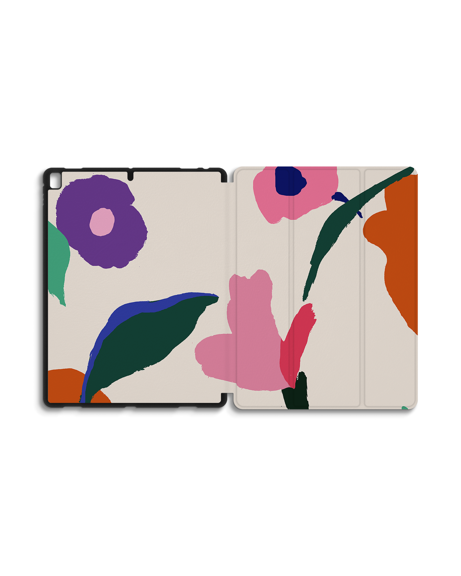 Handpainted Blooms iPad Case with Pencil Holder for Apple iPad Pro 2 12.9