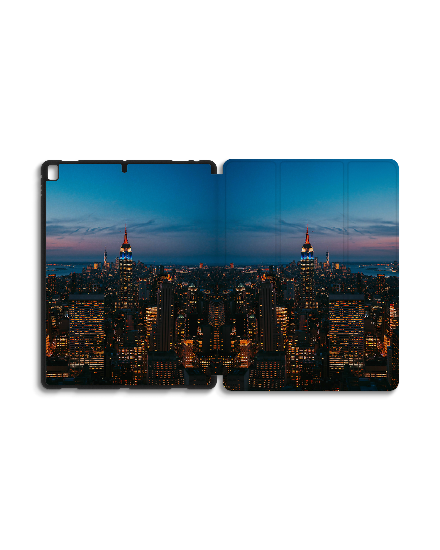 New York At Dusk iPad Case with Pencil Holder for Apple iPad Pro 2 12.9