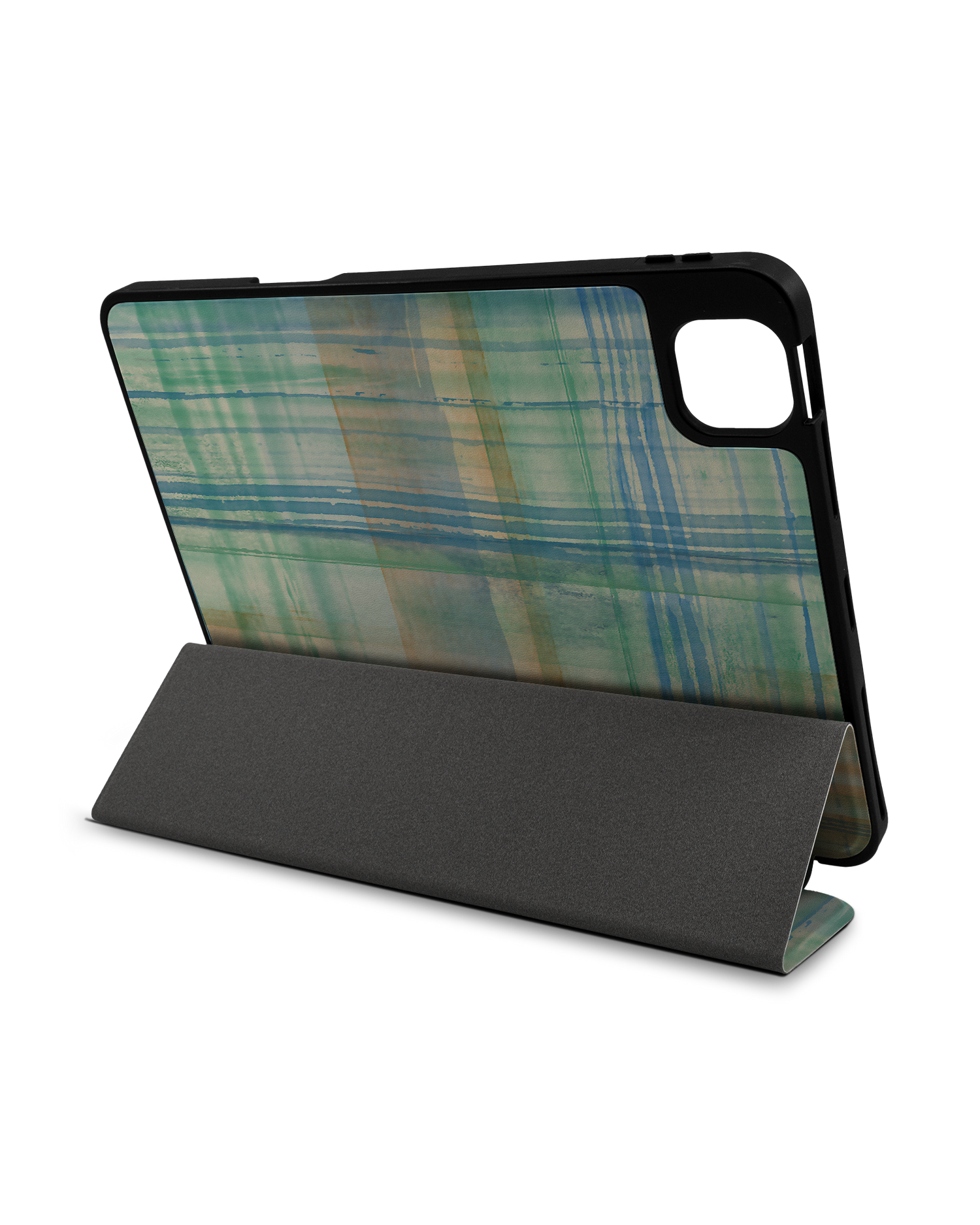 Washed Out Plaid iPad Case with Pencil Holder Apple iPad Pro 11