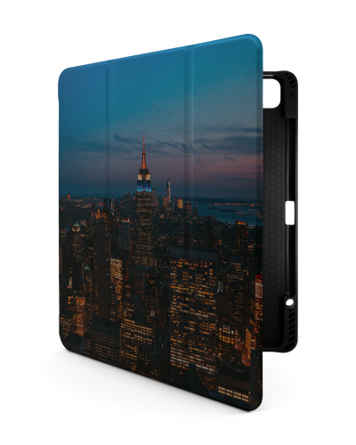 New York At Dusk iPad Case with Pencil Holder for Apple iPad Pro 6 12.9" (2022), Apple iPad Pro 5 12.9" (2021), Apple iPad Pro 4 12.9" (2020)