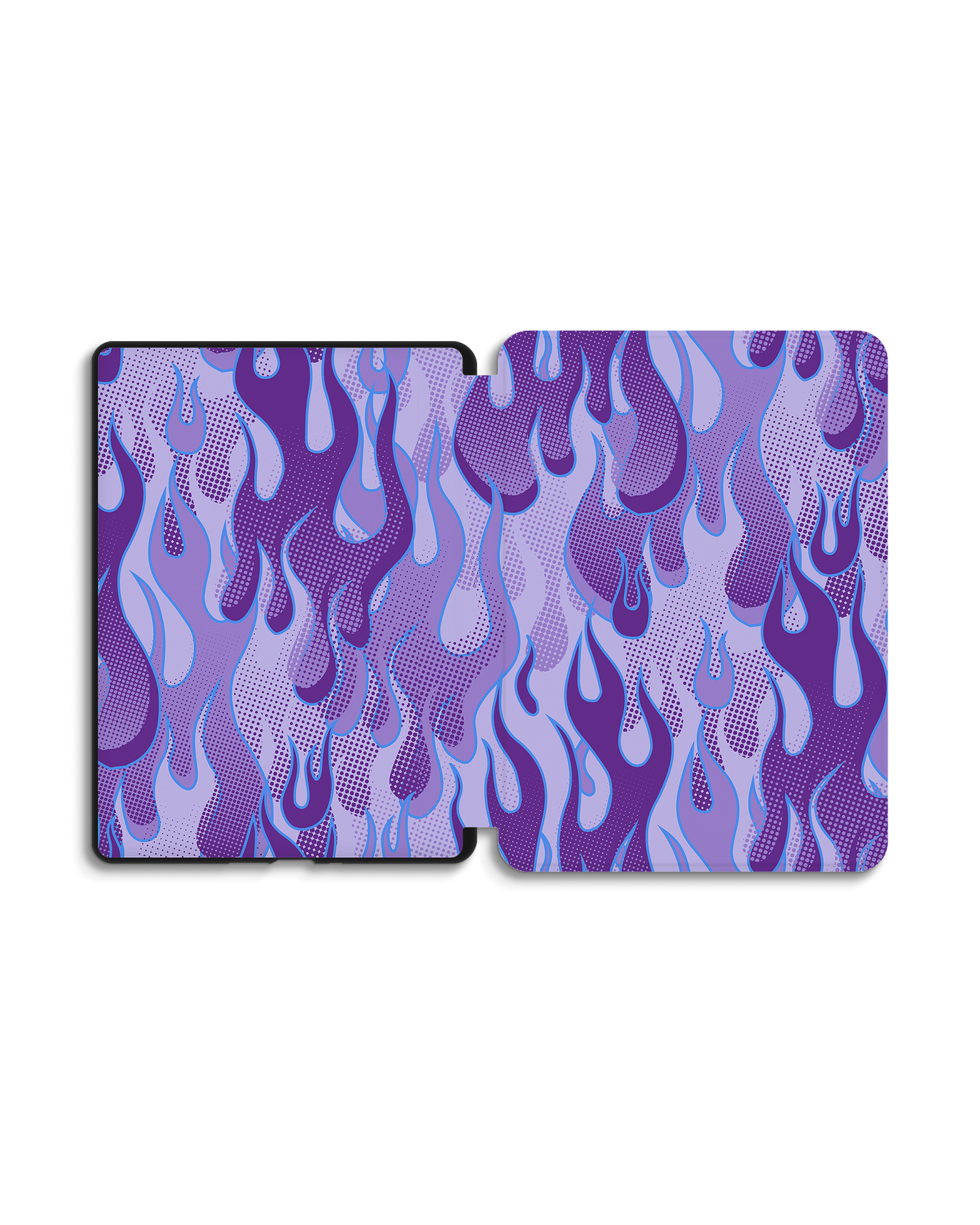 Purple Flames eReader Smart Case for Amazon Kindle Paperwhite 5 (2021), Amazon Kindle Paperwhite 5 Signature Edition (2021): Opened exterior view