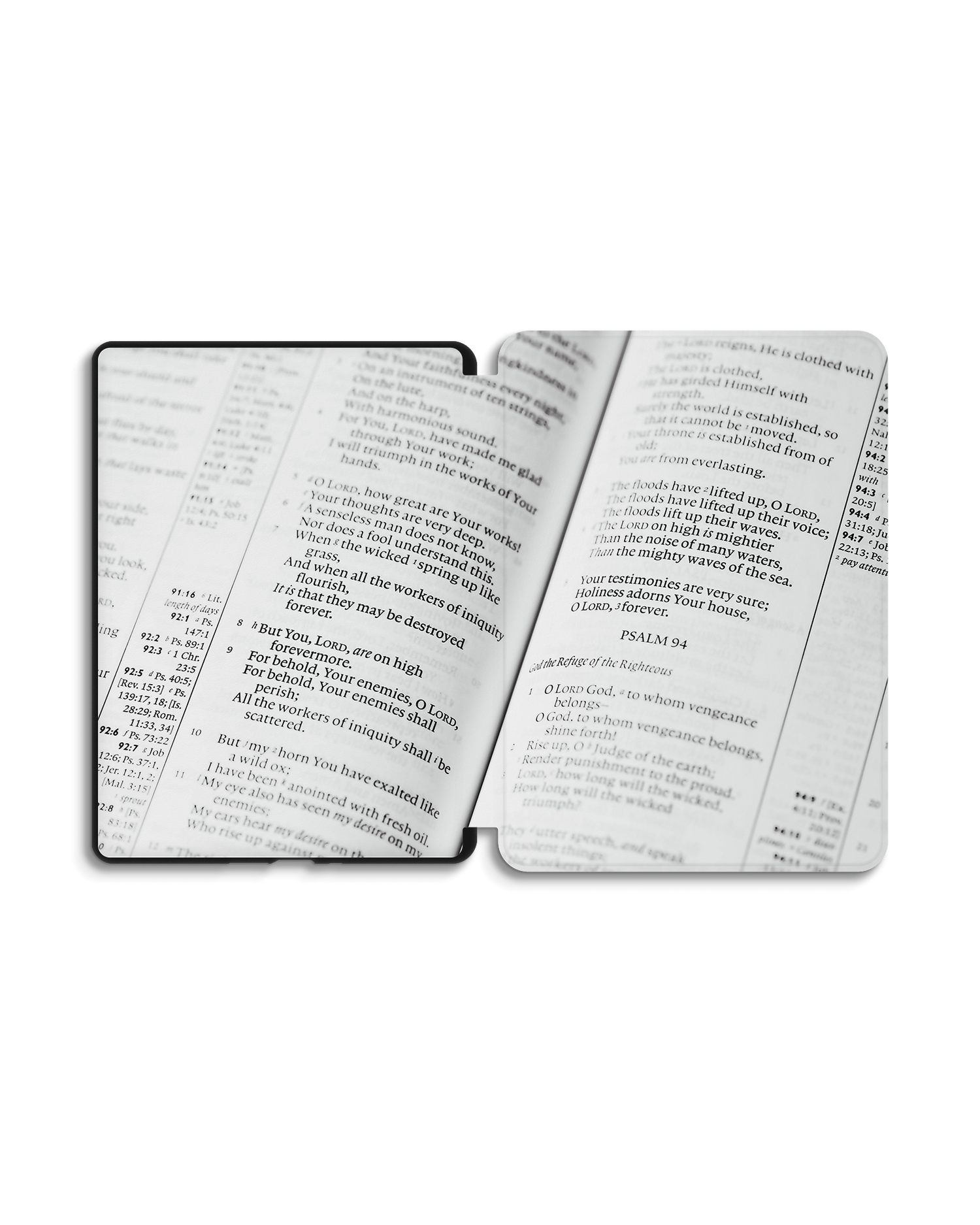 Bible Verse eReader Smart Case for Amazon Kindle Paperwhite 5 (2021), Amazon Kindle Paperwhite 5 Signature Edition (2021): Opened exterior view