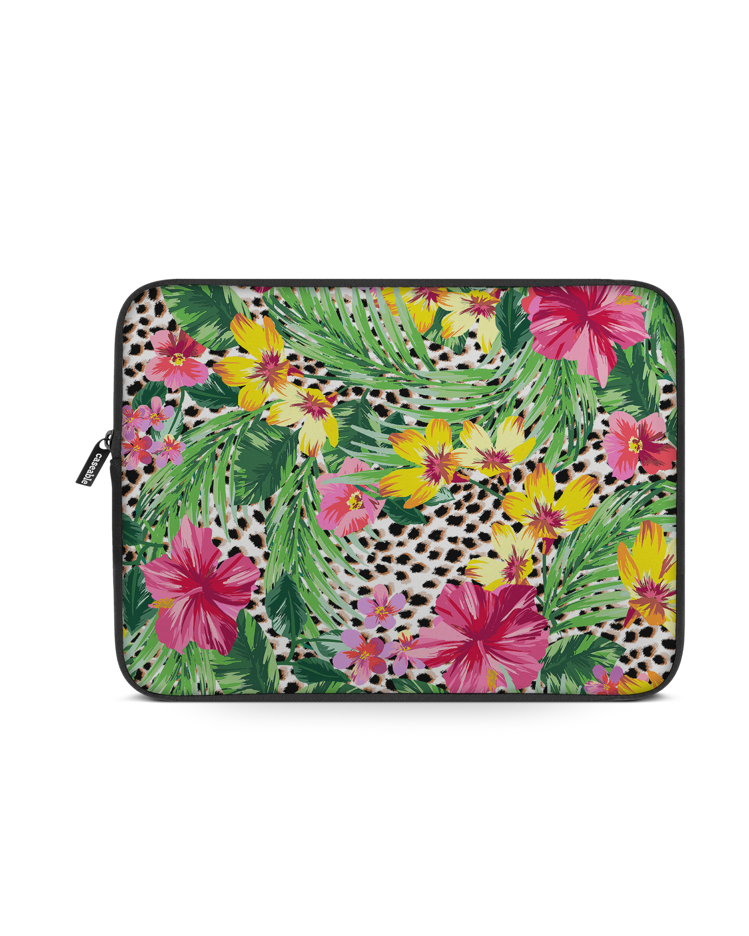 Tropical Cheetah Laptop Case 13 inch: Front View