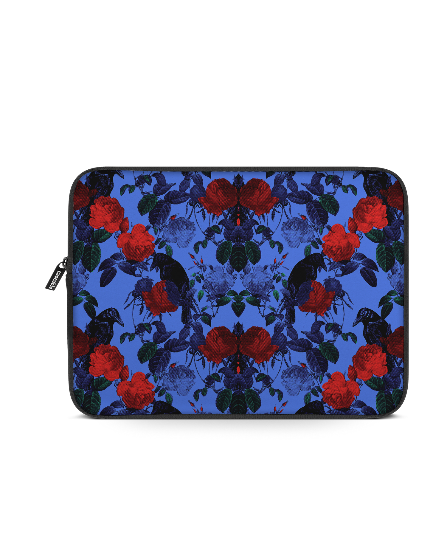 Roses And Ravens Laptop Case 13 inch: Front View