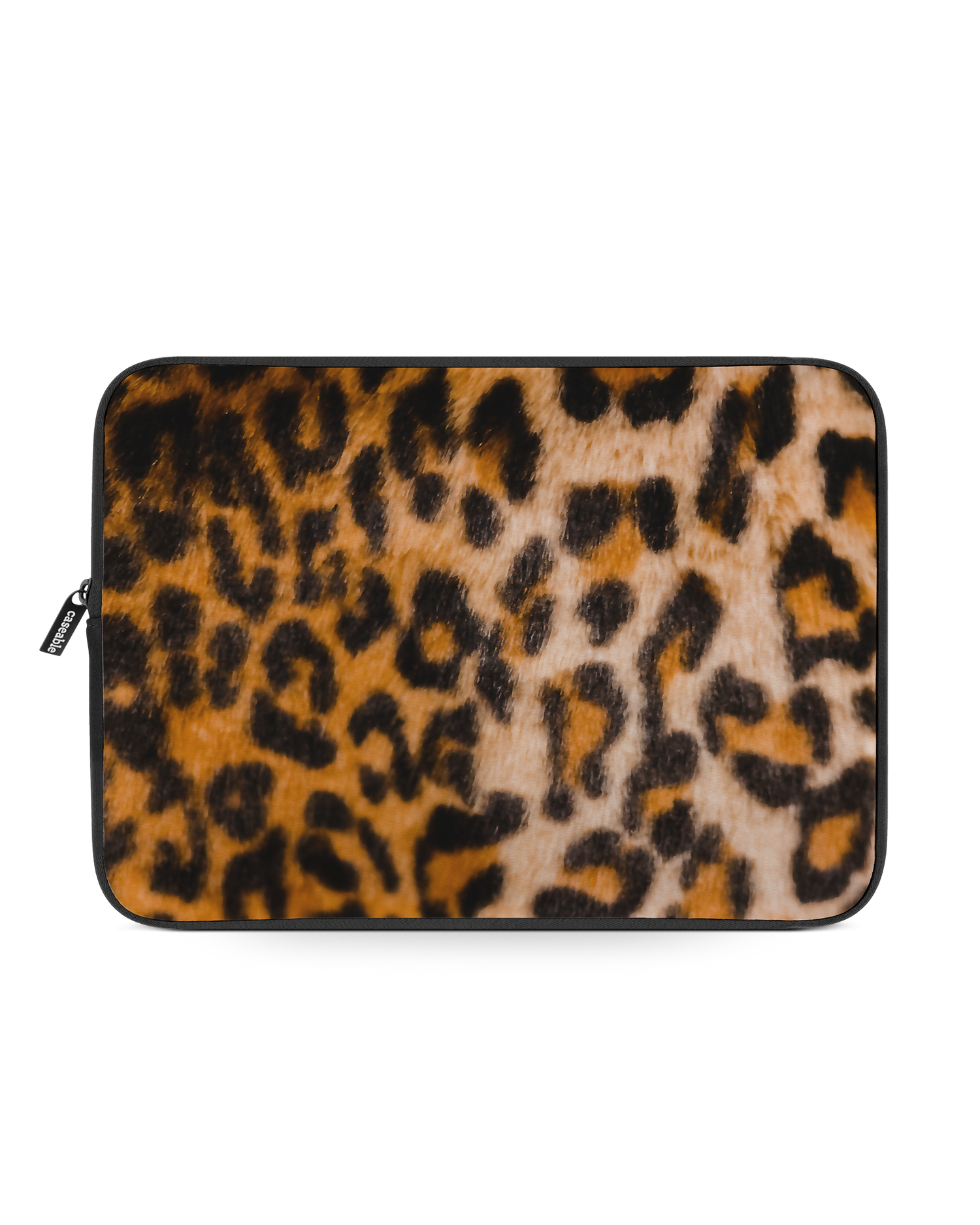 Leopard Pattern Laptop Case 13-14 inch: Front View