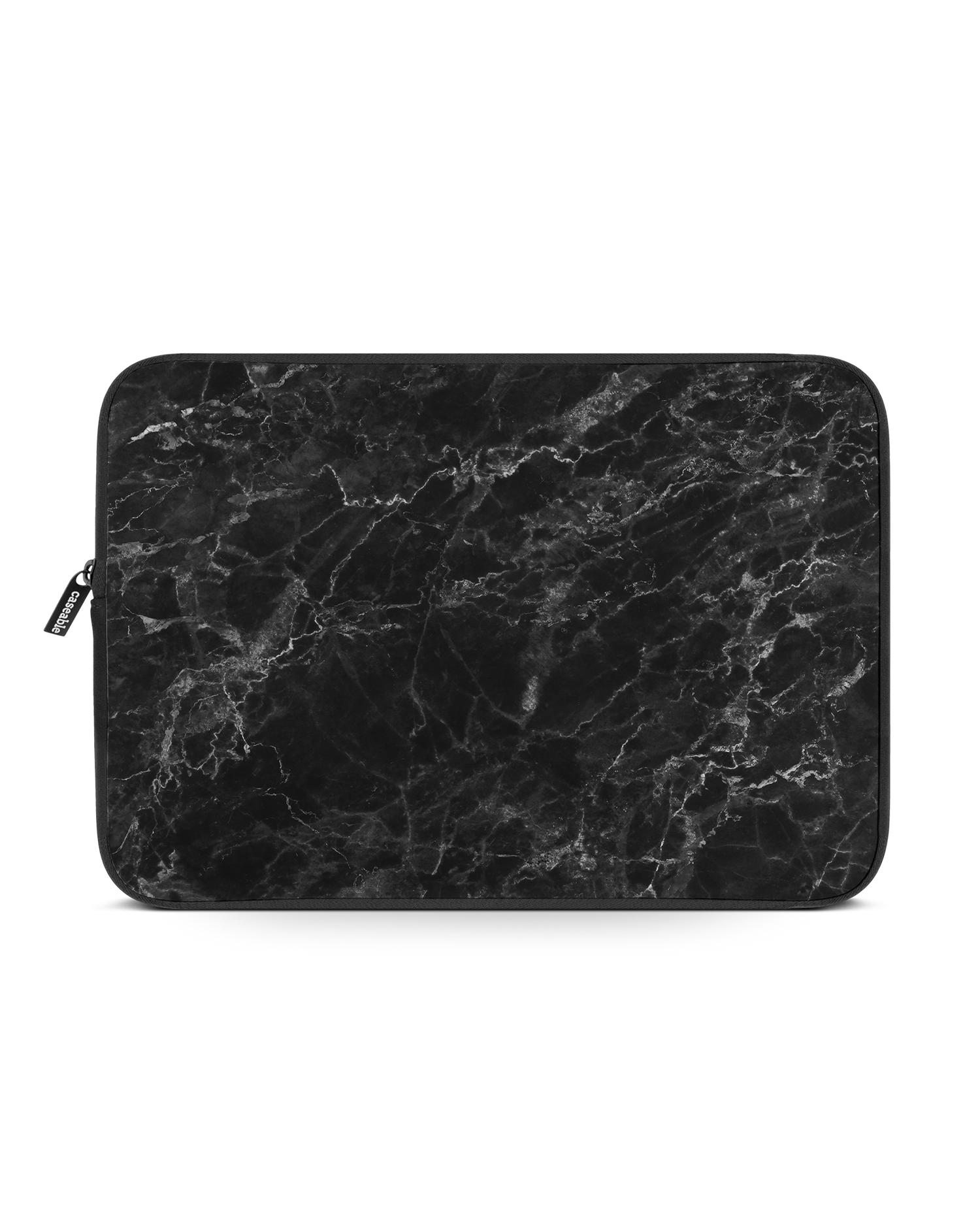 Midnight Marble Laptop Case 15-16 inch: Front View