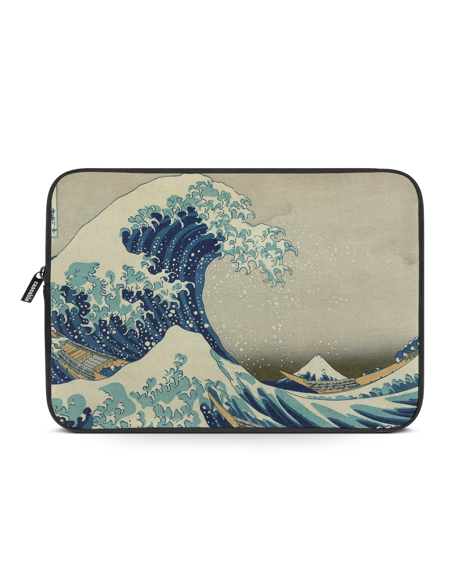 Great Wave Off Kanagawa By Hokusai Laptop Case 15-16 inch: Front View