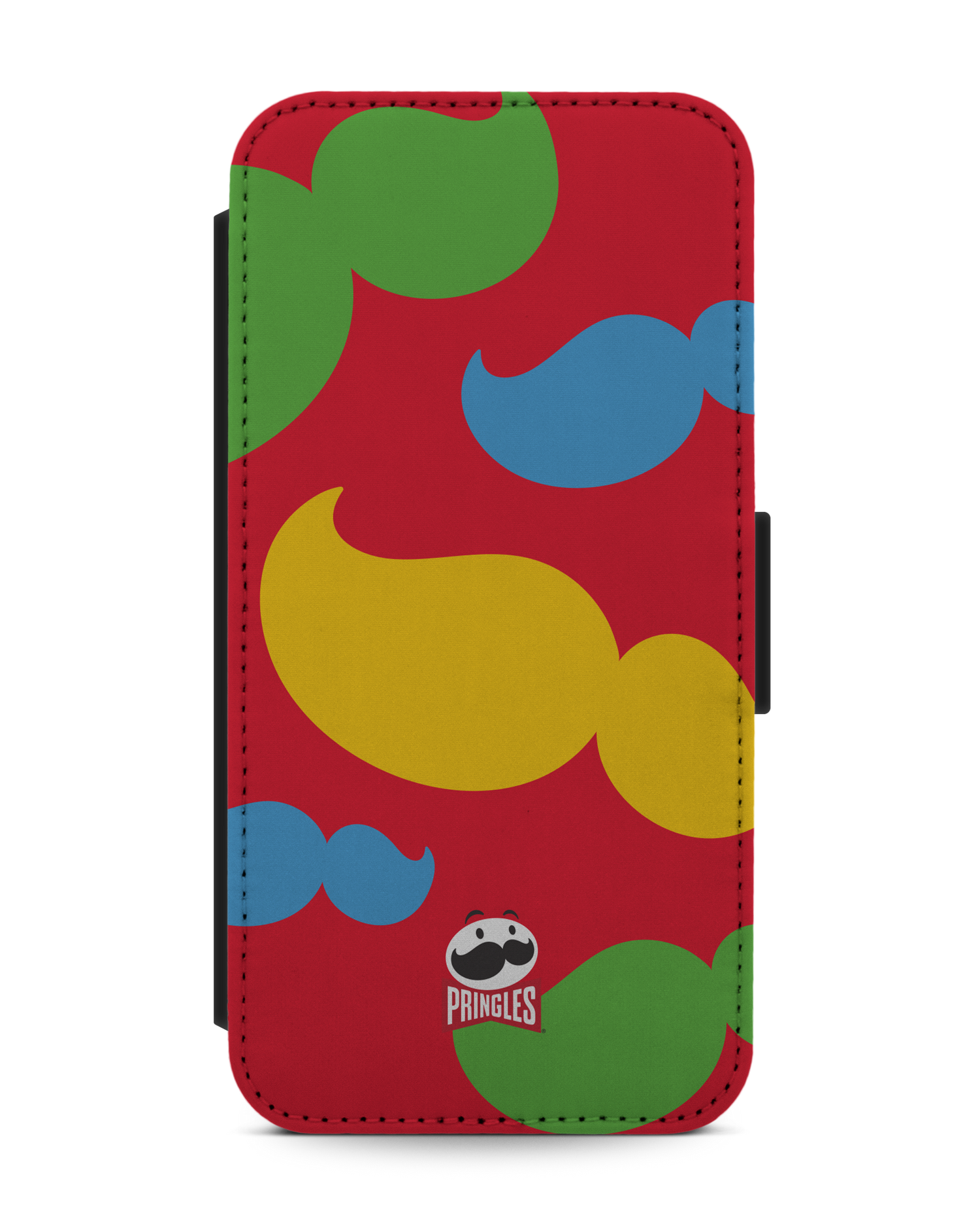 Pringles Moustache Wallet Phone Case Apple iPhone 13 Pro: Front View