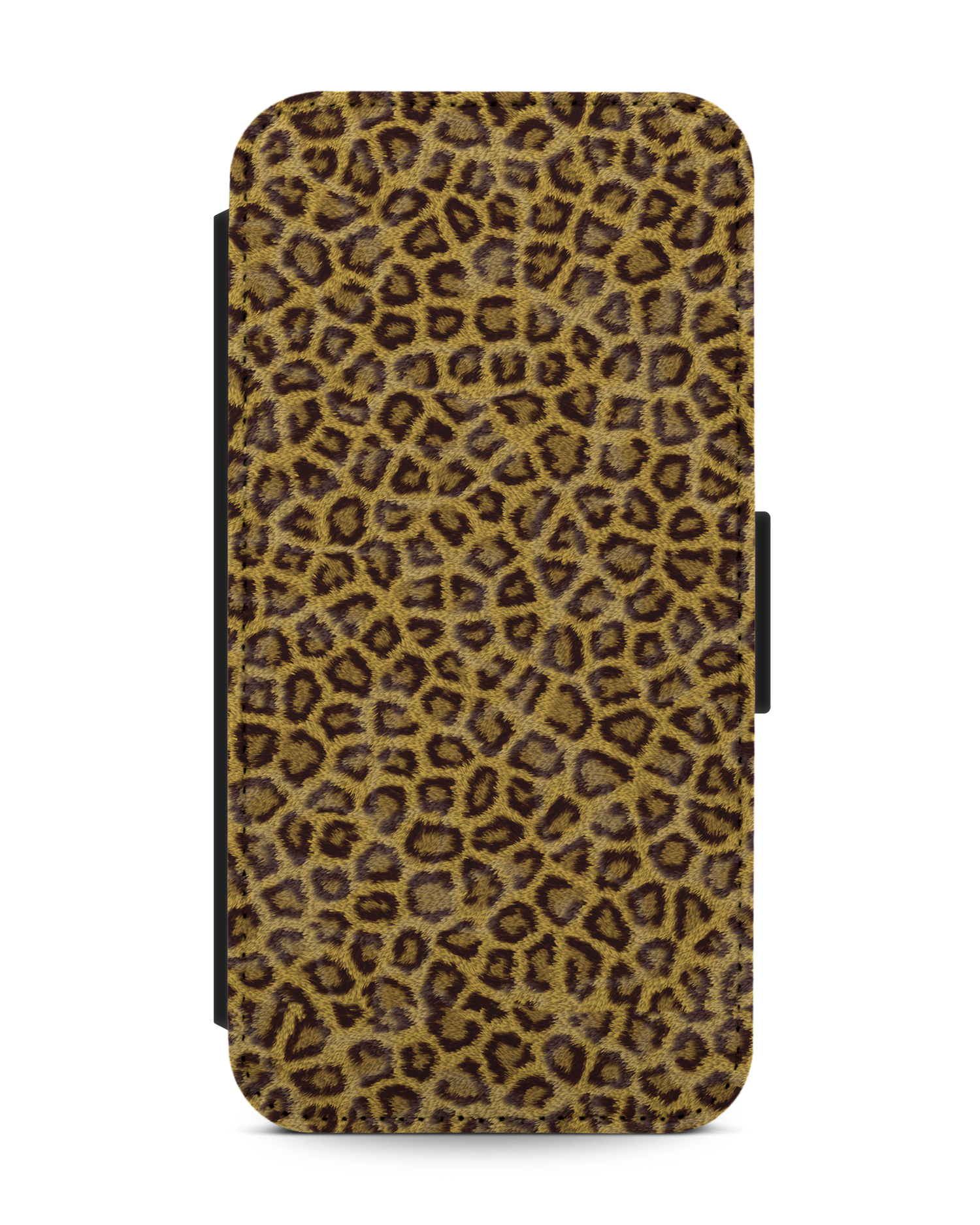 Leopard Skin Wallet Phone Case Apple iPhone 13 Pro: Front View