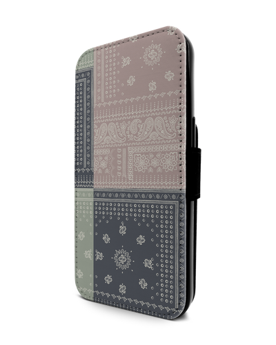 Bandana Patchwork Wallet Phone Case Apple iPhone 13 Pro