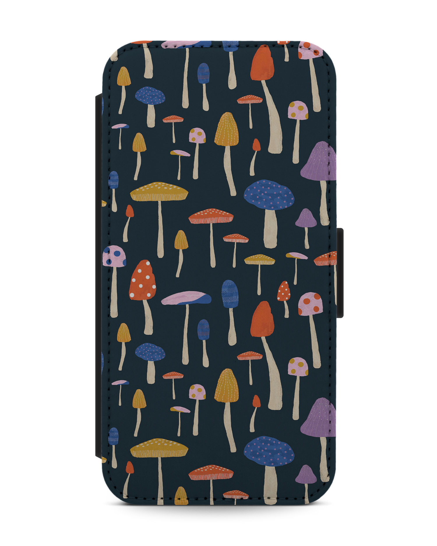 Mushroom Delights Wallet Phone Case Apple iPhone 13 Pro: Front View