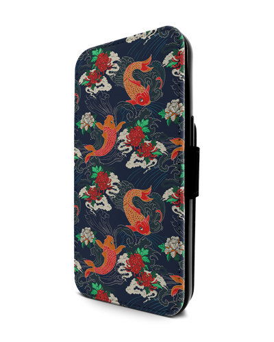 Repeating Koi Wallet Phone Case Apple iPhone 13 Pro