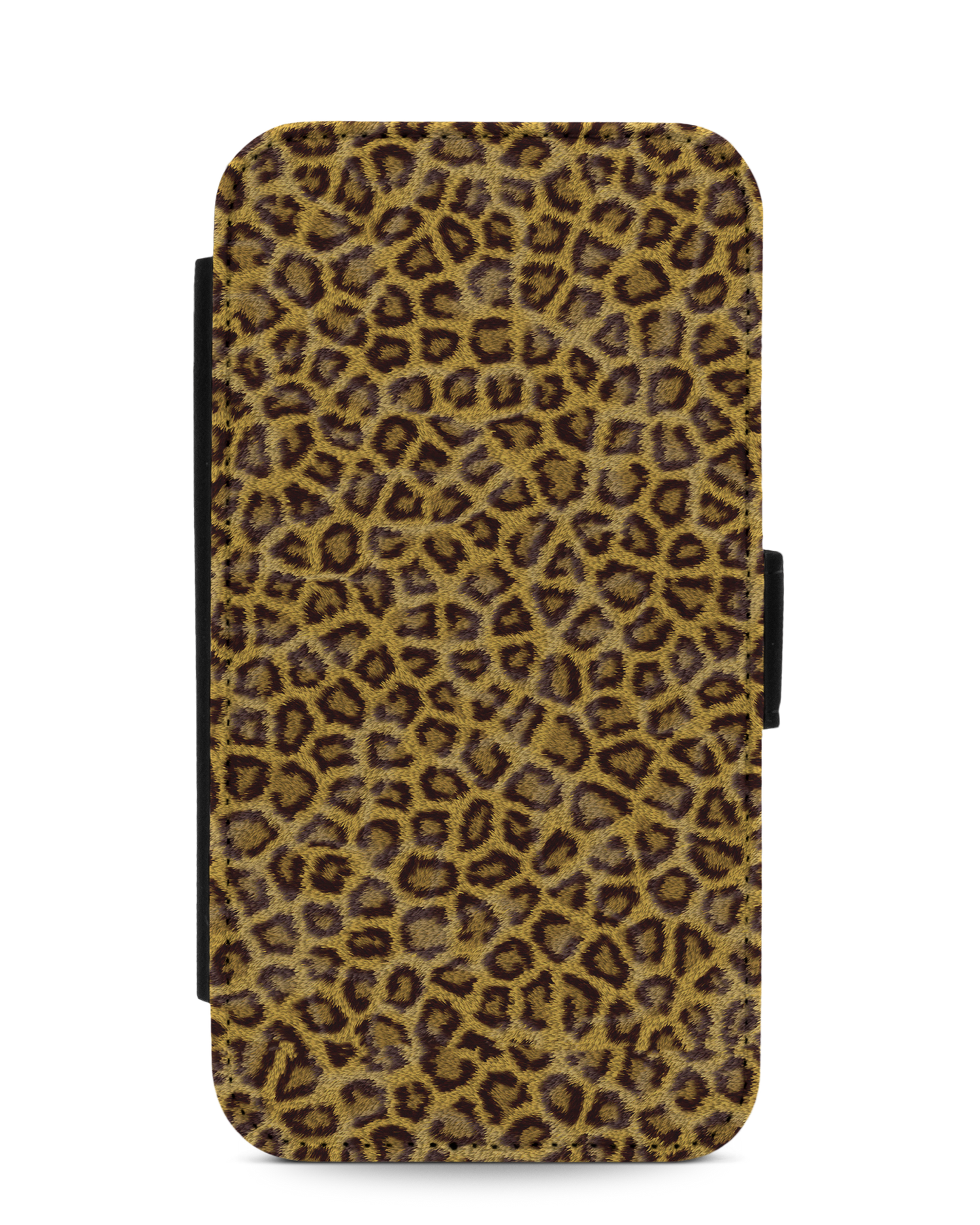 Leopard Skin Wallet Phone Case Apple iPhone 11: Front View