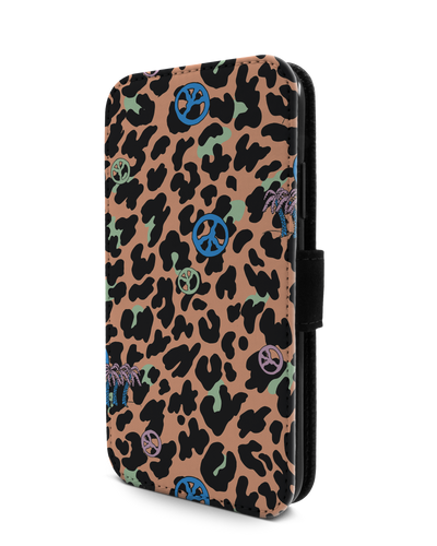 Leopard Peace Palms Wallet Phone Case Apple iPhone 11