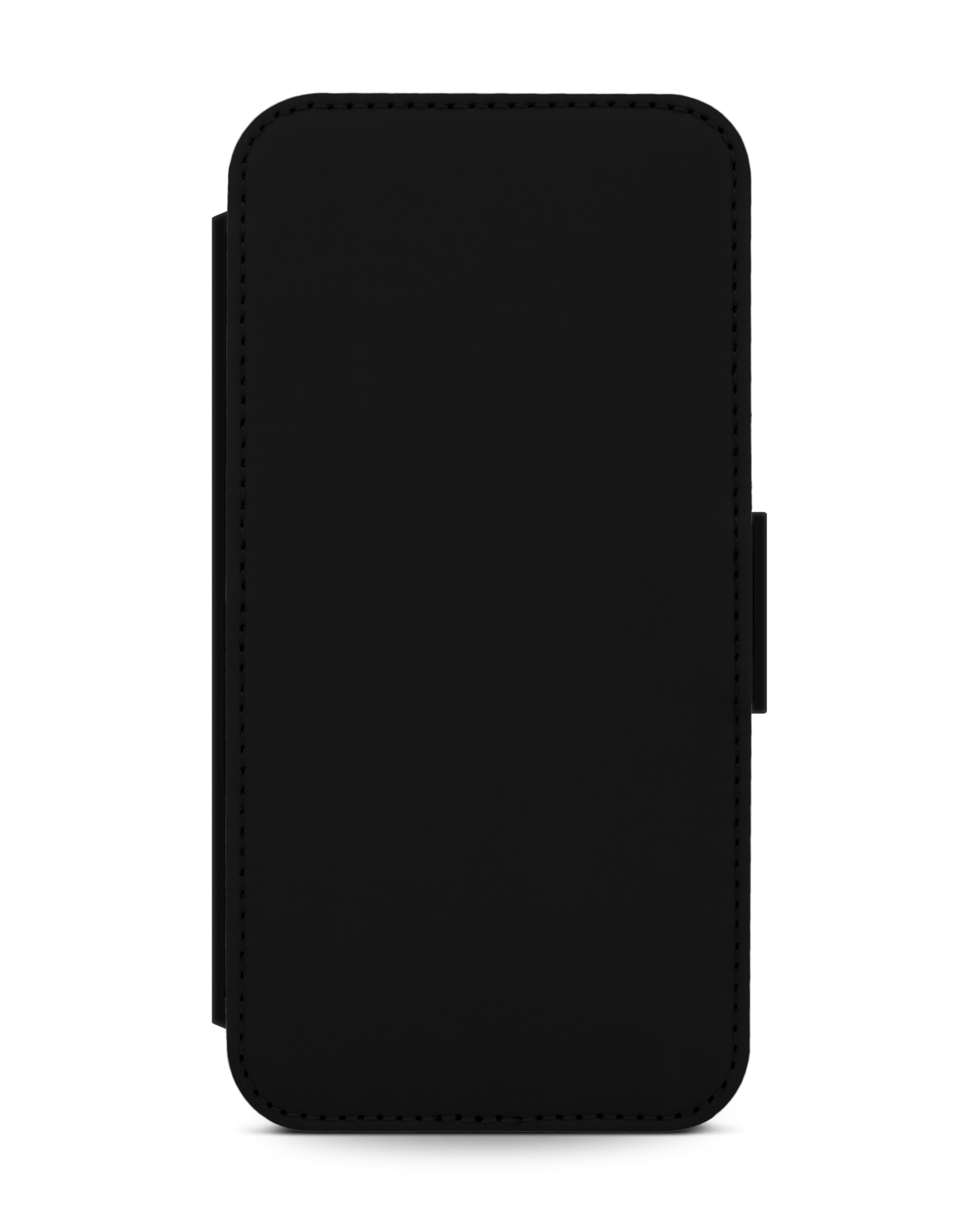 BLACK Wallet Phone Case Apple iPhone 13 mini: Front View