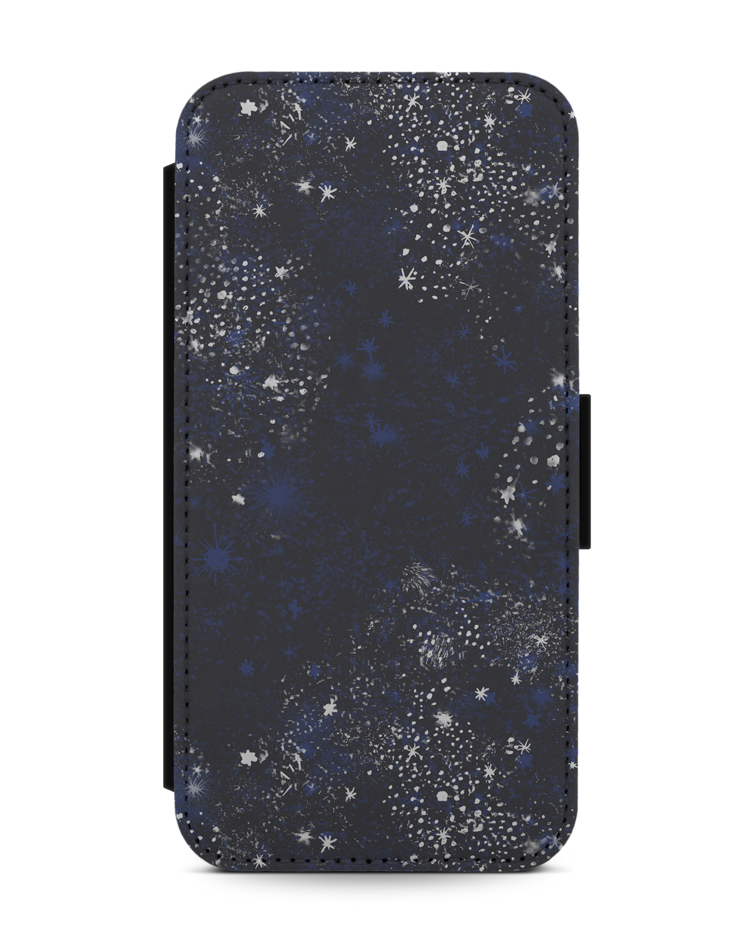 Starry Night Sky Wallet Phone Case Apple iPhone 13 mini: Front View