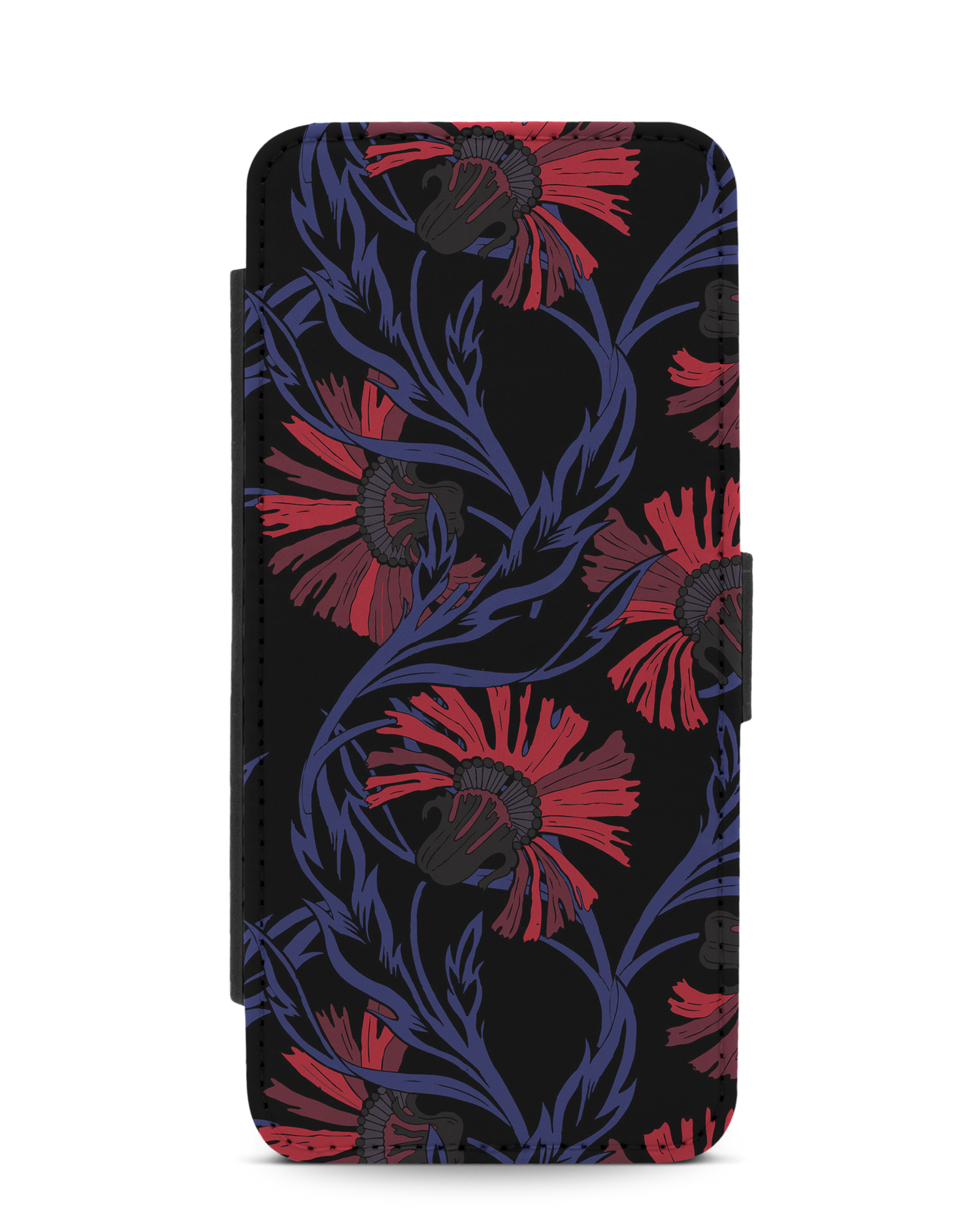 Midnight Floral Wallet Phone Case Samsung Galaxy S20: Front View