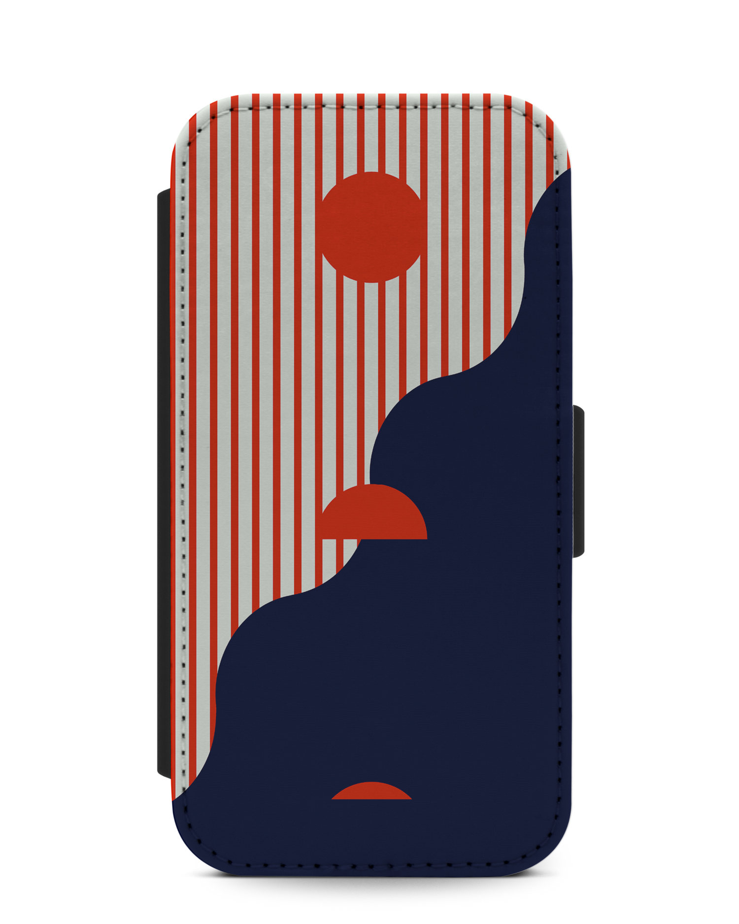 Metric Sunset Wallet Phone Case Apple iPhone 7, Apple iPhone 8, Apple iPhone SE (2020), Apple iPhone SE (2022): Front View