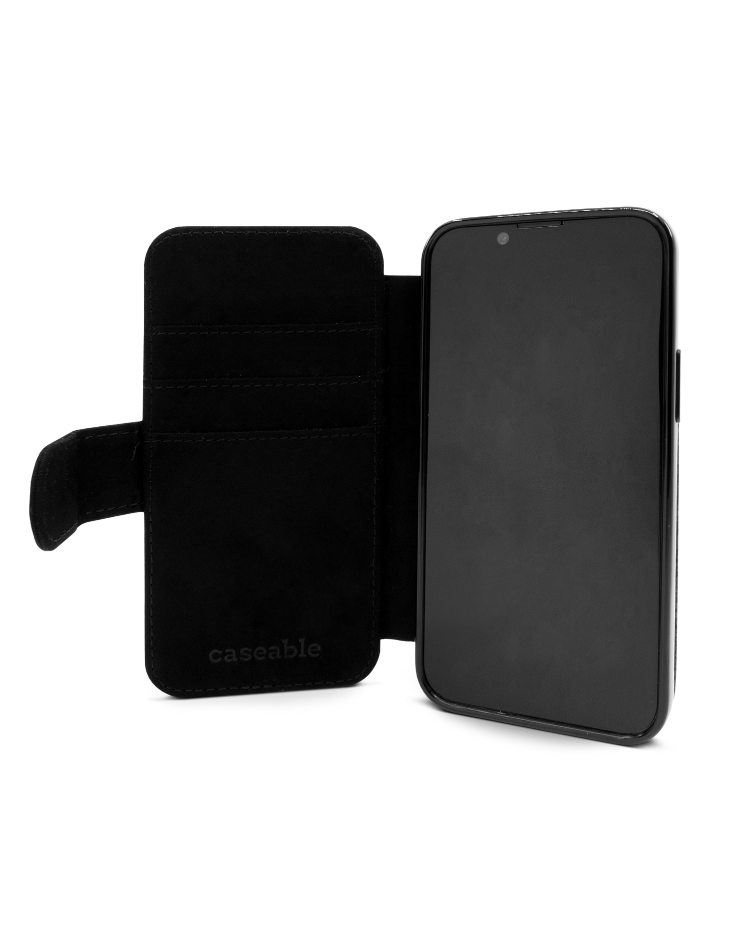 BLACK Wallet Phone Case Apple iPhone 13: Inside View