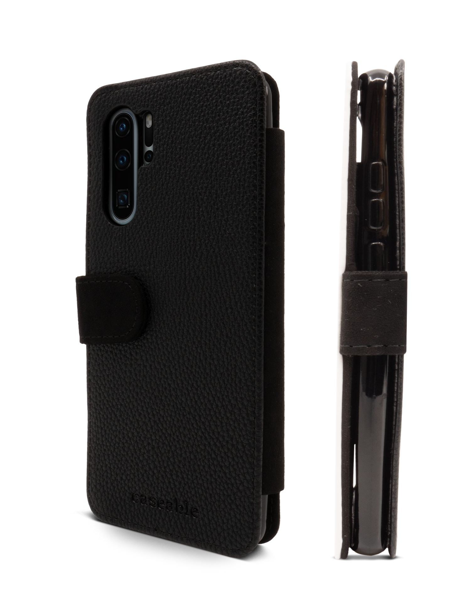 Carbon II Wallet Phone Case Huawei P30 Pro: Side View