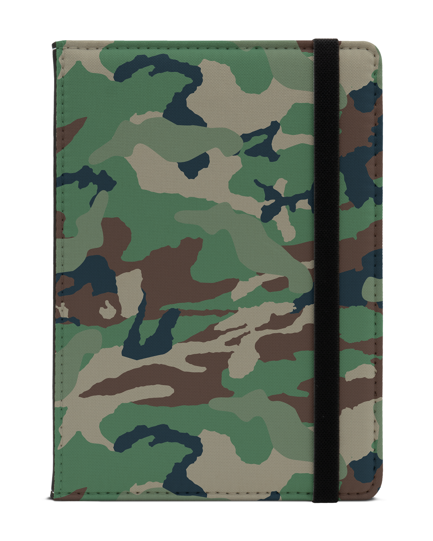 Green and Brown Camo eReader Case S: Front View