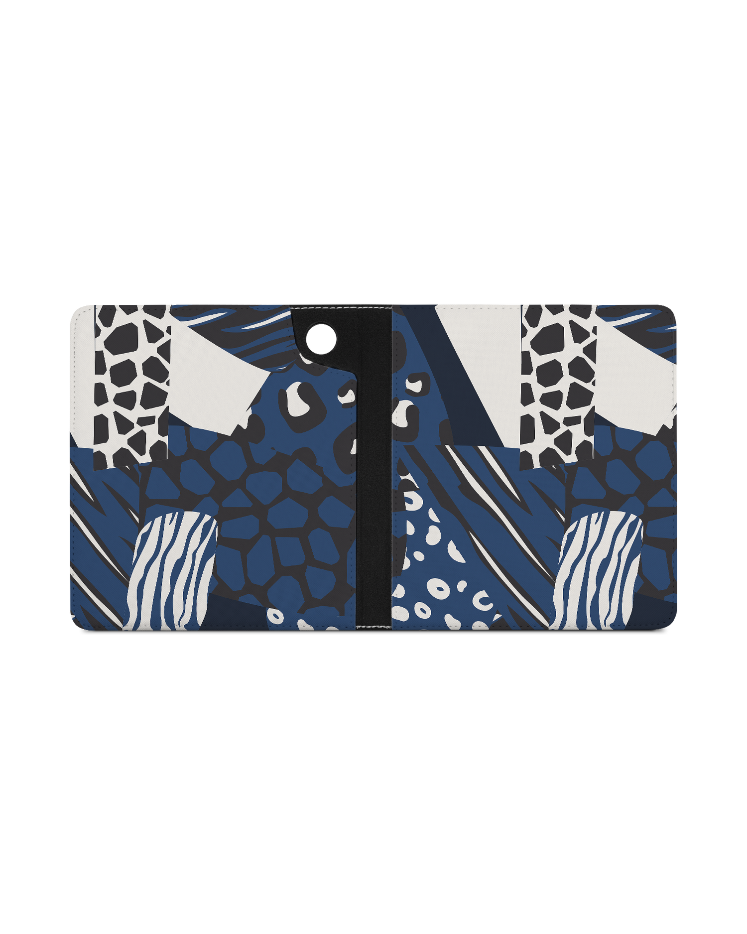 Animal Print Patchwork eReader Case for tolino epos 3 (2022): Opened exterior view