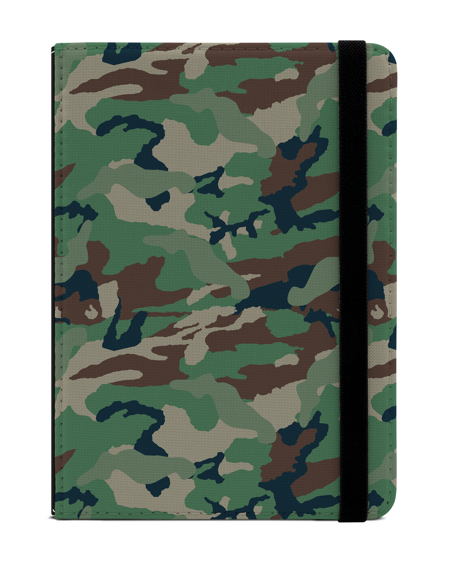 Green and Brown Camo eReader Case for tolino vision 1 to 4 HD: Front View