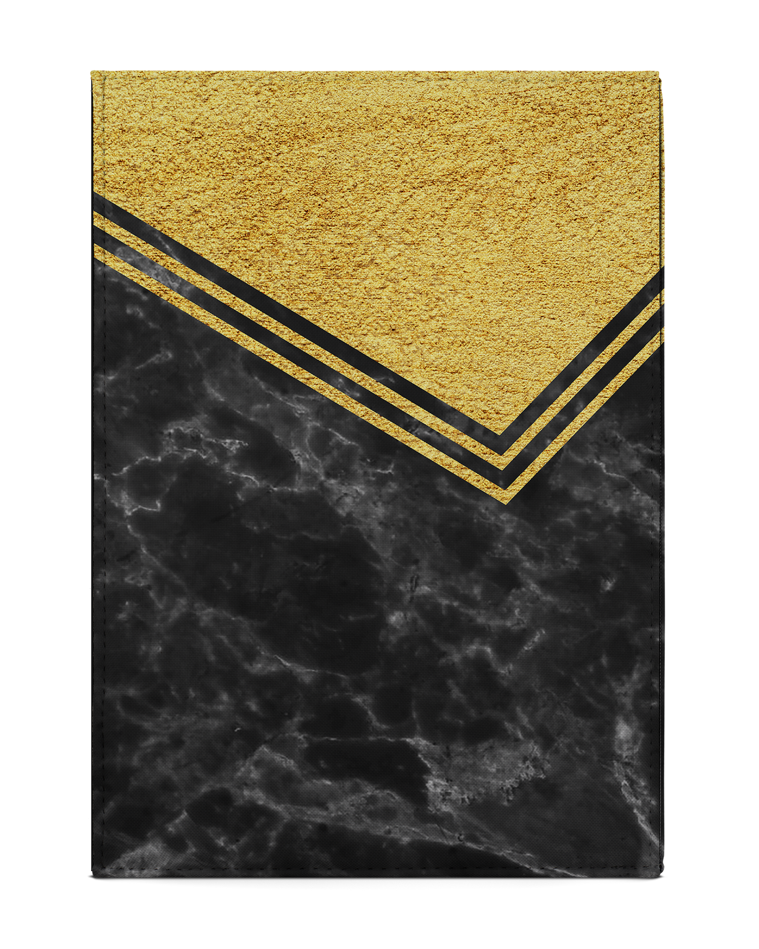 Gold Marble Tablet Case M: Back View