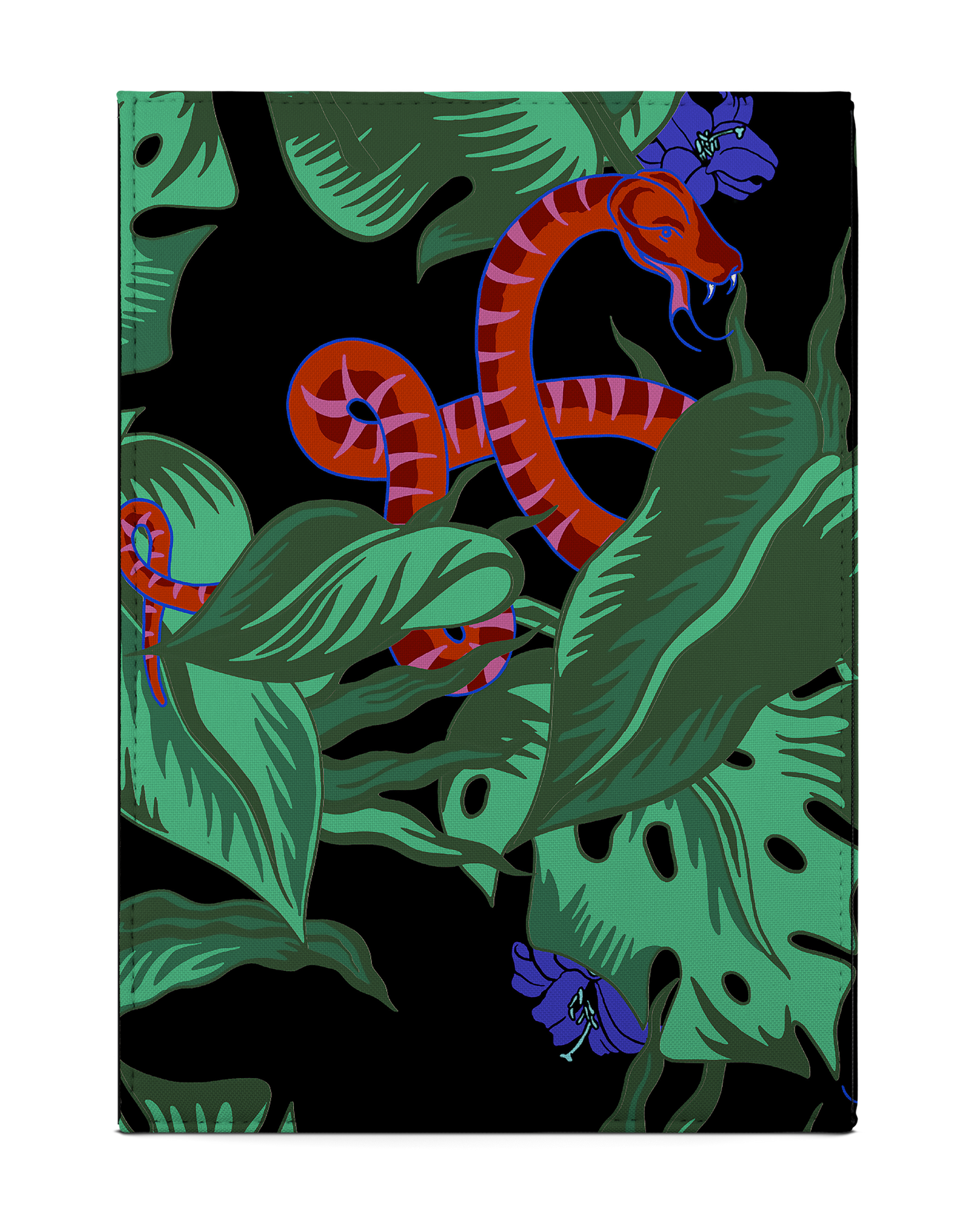Tropical Snakes Tablet Case M: Back View