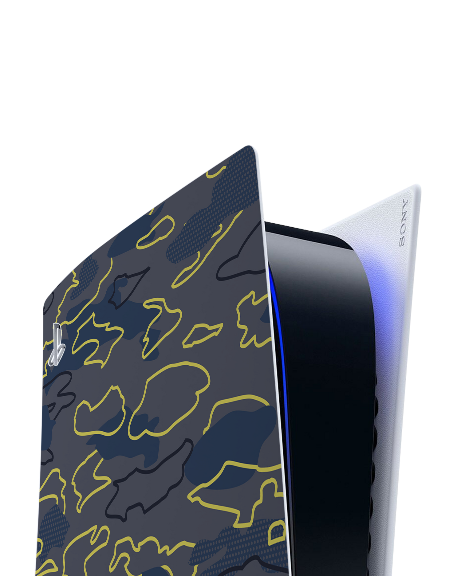 Linear Camo Console Skin for Sony PlayStation 5 Digital Edition: Detail shot