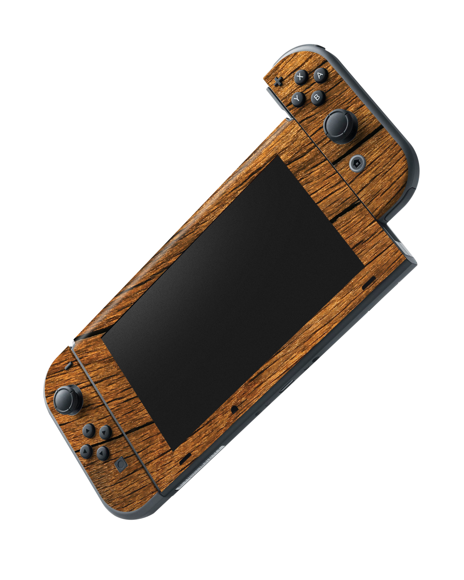 Wood Console Skin for Nintendo Switch: Joy-Con removing 
