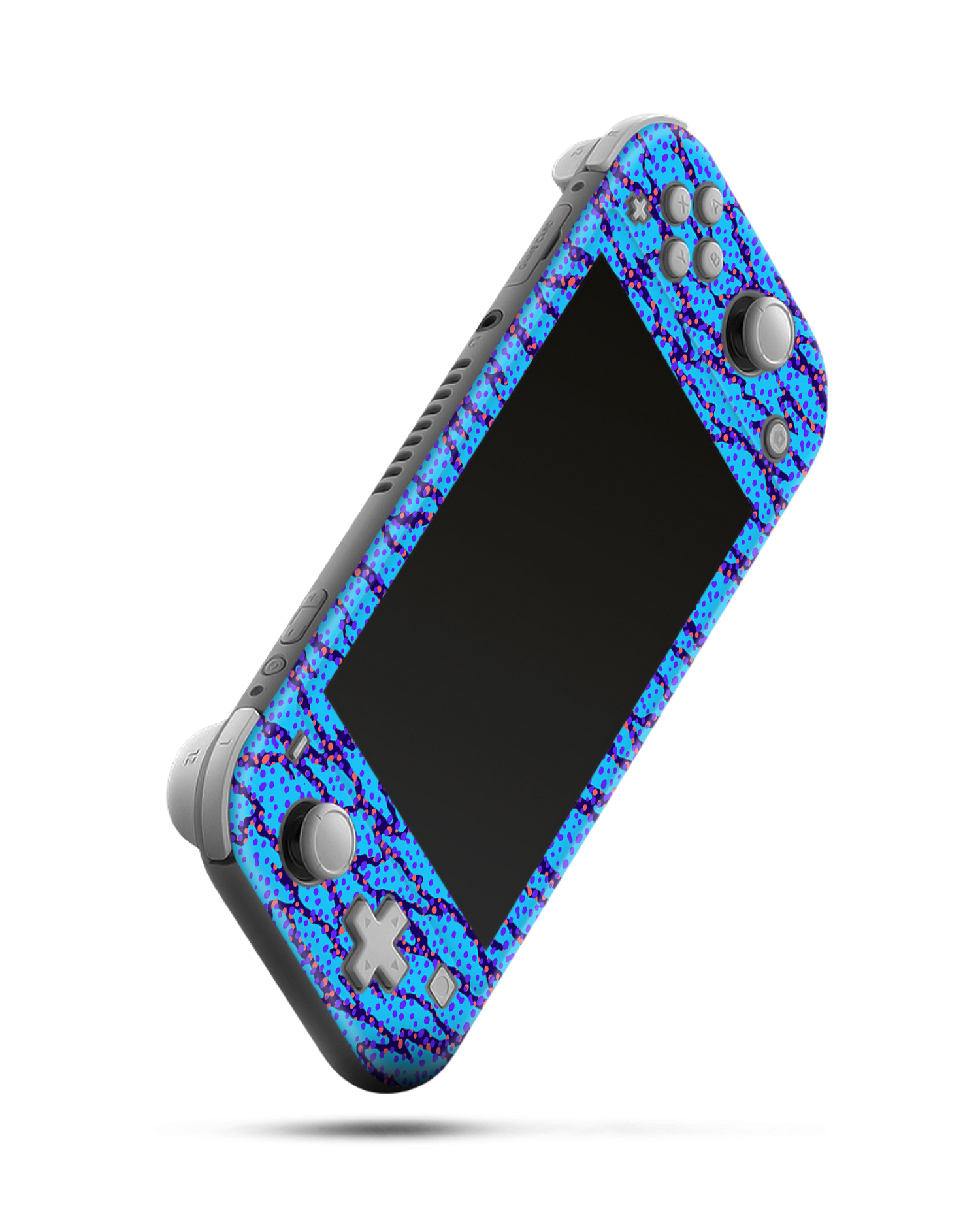 Electric Ocean Console Skin for Nintendo Switch Lite: Side view