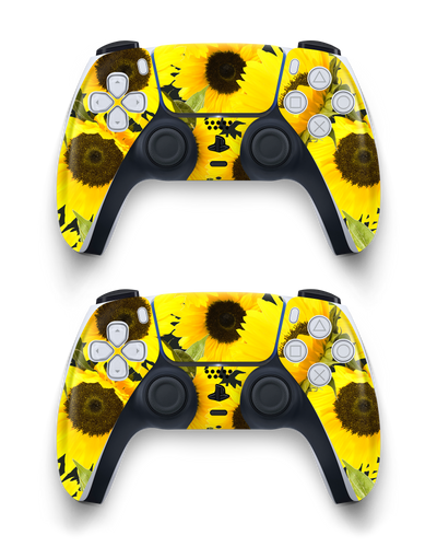 Sunflowers Console Skin Sony PlayStation 5 DualSense Wireless Controller