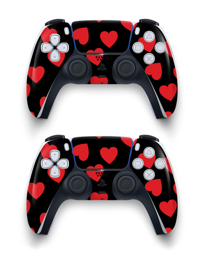 Repeating Hearts Console Skin Sony PlayStation 5 DualSense Wireless Controller