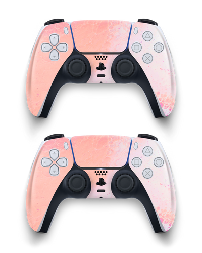 Peaches & Cream Marble Console Skin Sony PlayStation 5 DualSense Wireless Controller