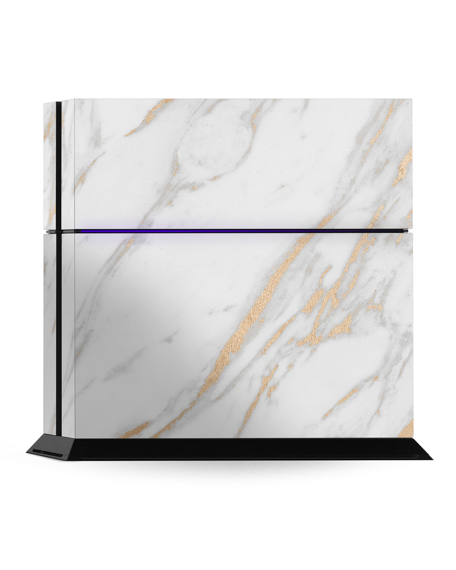 Gold Marble Elegance Console Skin for Sony PlayStation 4: Standing