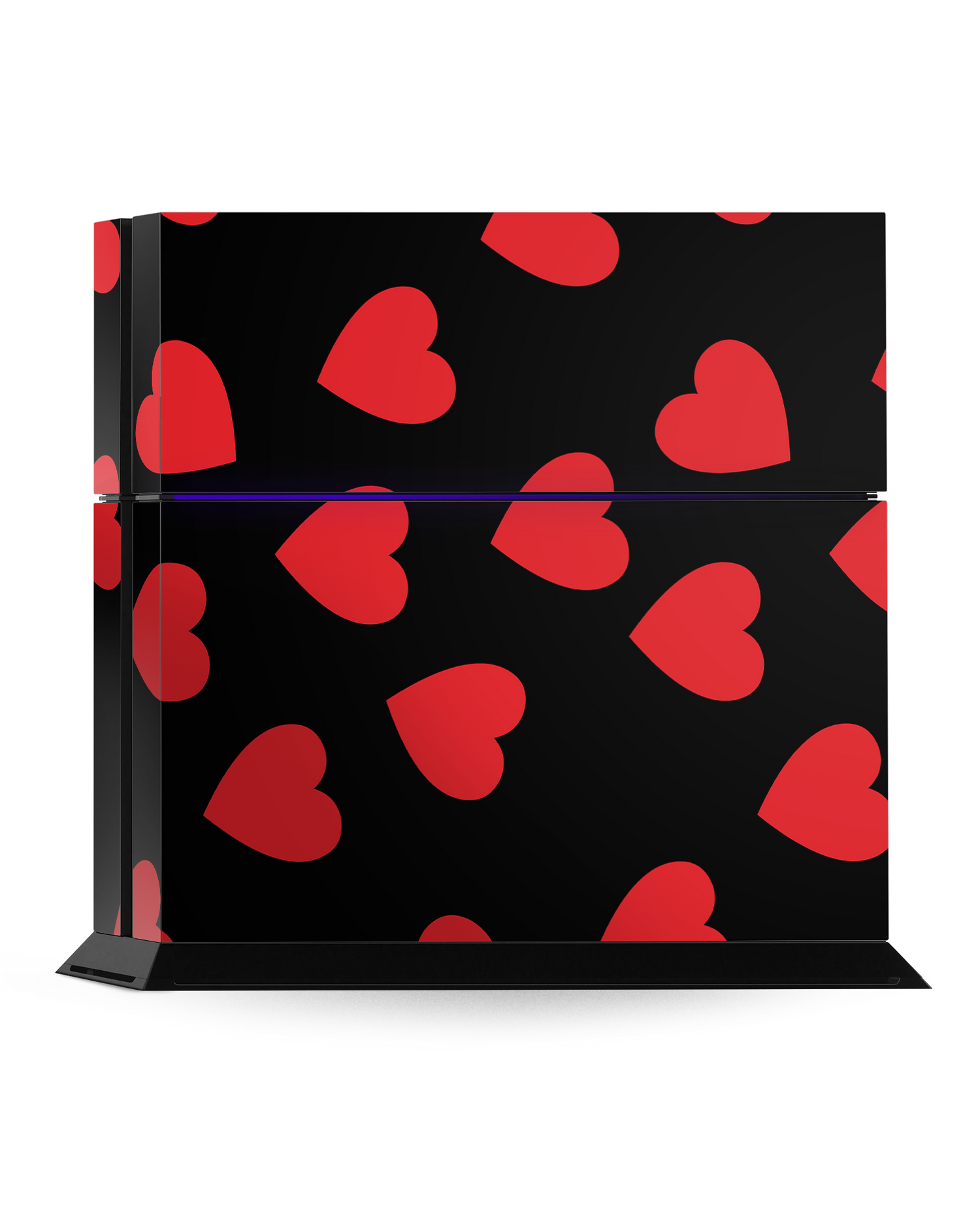 Repeating Hearts Console Skin for Sony PlayStation 4: Standing