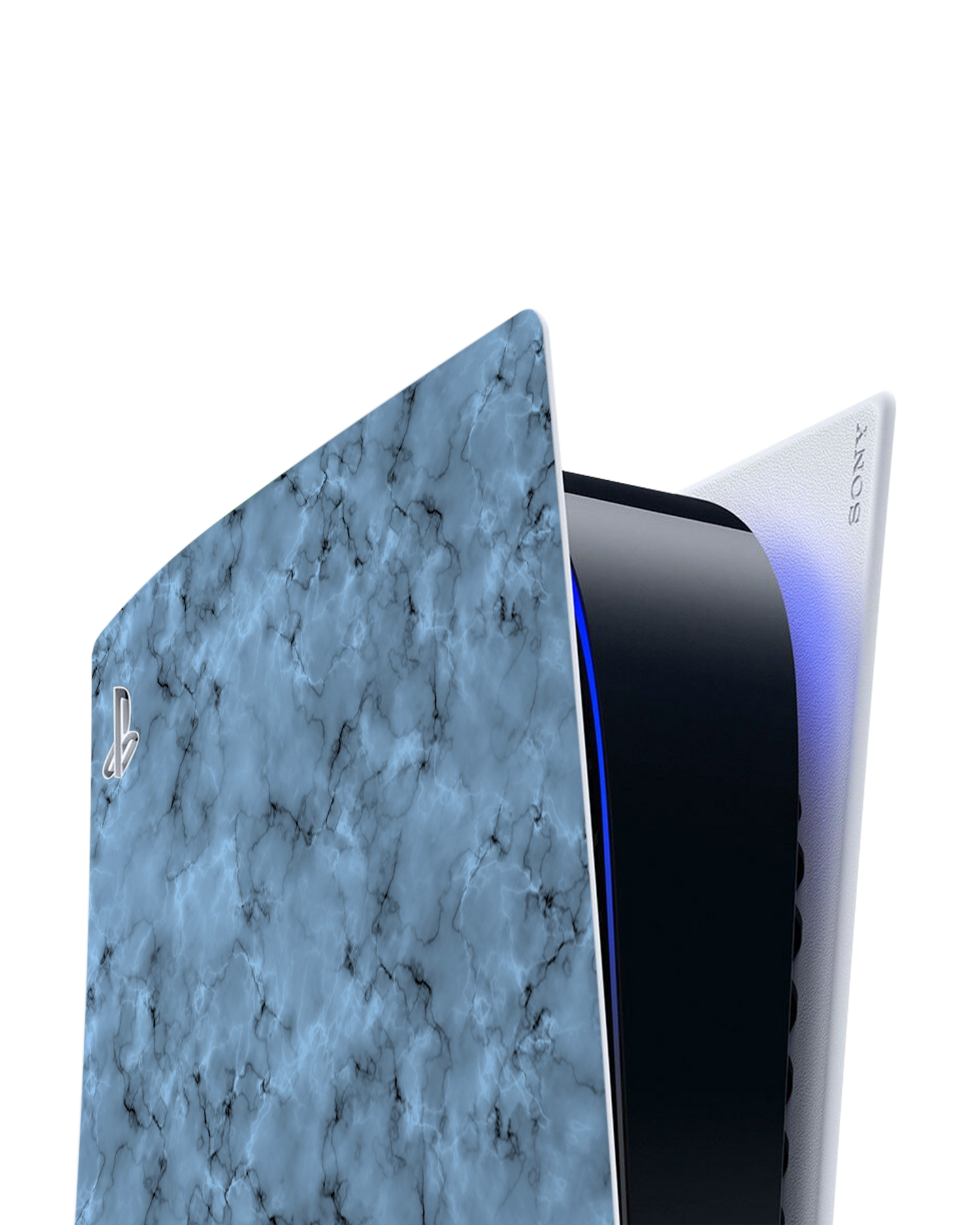 Blue Marble Console Skin for Sony PlayStation 5: Detail shot