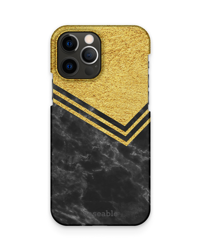 Gold Marble Hard Shell Phone Case Apple iPhone 12, Apple iPhone 12 Pro