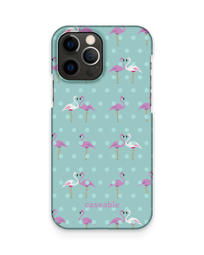 Two Flamingos Hard Shell Phone Case Apple iPhone 12, Apple iPhone 12 Pro